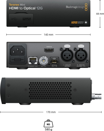 Blackmagic Teranex Mini - HDMI to Optical 12G видеоконвертер_4