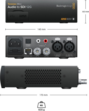 Blackmagic Teranex Mini - Audio to SDI 12G видеоконвертер_4