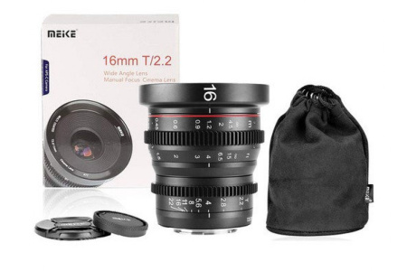 Объектив Meike 16mm T2.2 Cinema Lens M34_5 Объектив Meike 16mm T2.2 Cinema Lens M34_5